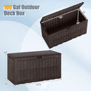 100 Gallon Outdoor Deck Box with Lockable Lid by LJGDeals