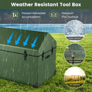 Waterproof Outdoor Storage Box with Ventilated Window Adjustable Snap-Green by LJGDeals
