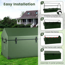 Waterproof Outdoor Storage Box with Ventilated Window Adjustable Snap-Green by LJGDeals