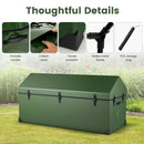 Waterproof Outdoor Storage Box with Ventilated Window Adjustable Snap-Green by LJGDeals