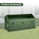 Waterproof Outdoor Storage Box with Ventilated Window Adjustable Snap-Green by LJGDeals