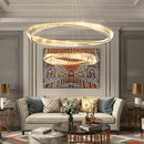 Wave Circle Elegant Crystal Chandelier