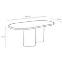 Wave Dining Table – Cream