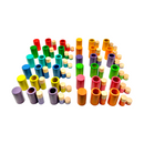 72 Pcs Rainbow Lola Stack & Sort Play Set