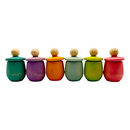 **Pre-order (Ships in 1-2 Weeks)**Set of 6 Stained Little Things Wooden Treasure Boxes – Pastel / Macaron Colors