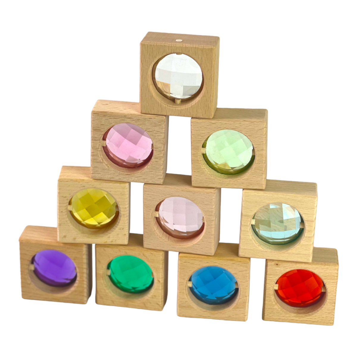30-Piece Gemmed Translucent Window Blocks & Lucite Cubes Set with Storage Tray, photo 6 of 6