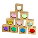 30-Piece Gemmed Translucent Window Blocks & Lucite Cubes Set with Storage Tray