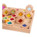 **Pre-order (Ships in 2-3 Weeks)**12-Piece Wooden Window Building Blocks Set with Storage Tray | Lucite-Compatible