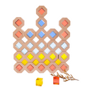 **Pre-order (Ships in 2-3 Weeks)**12-Piece Wooden Window Building Blocks Set with Storage Tray | Lucite-Compatible