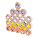 **Pre-order (Ships in 2-3 Weeks)**12-Piece Wooden Window Building Blocks Set with Storage Tray | Lucite-Compatible