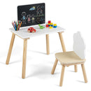 Kids Weaning Table and Chair Set with Chalkboard