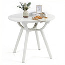 Weather-Resistant Circular Small End Table for Poolside and Balcony by LJGDeals