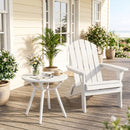 Weather-Resistant Circular Small End Table for Poolside and Balcony by LJGDeals