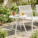 Weather-Resistant Circular Small End Table for Poolside and Balcony by LJGDeals