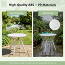Weather-Resistant Circular Small End Table for Poolside and Balcony by LJGDeals
