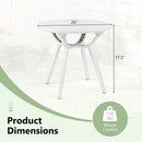 Weather-Resistant Circular Small End Table for Poolside and Balcony by LJGDeals