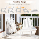 Folding Adirondack Chair with High Backrest - HDPE Weather Resistant by LJGDeals