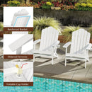 Folding Adirondack Chair with High Backrest - HDPE Weather Resistant by LJGDeals