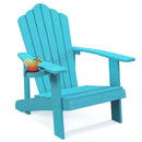Weather Resistant HIPS Outdoor Adirondack Chair with Cup Holder