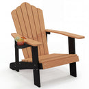 Weather Resistant HIPS Outdoor Adirondack Chair with Cup Holder