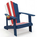 Weather Resistant HIPS Outdoor Adirondack Chair with Cup Holder