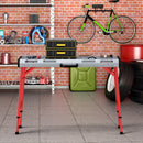 42 Inches x 21 Inches Welding Table with Adjustable Height and 2 Bar Clamps-Silver by LJGDeals