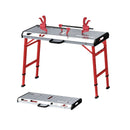 42 Inches x 21 Inches Welding Table with Adjustable Height and 2 Bar Clamps-Silver by LJGDeals