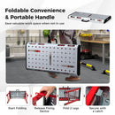 42 Inches x 21 Inches Welding Table with Adjustable Height and 2 Bar Clamps-Silver by LJGDeals