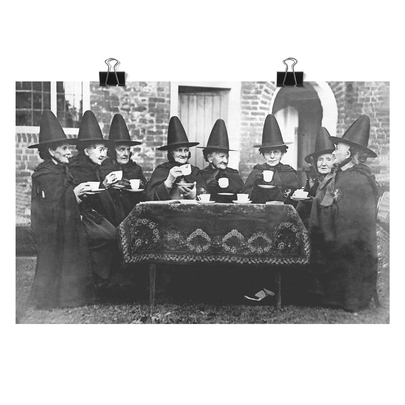 "Castle Rising Sisters" ("Welsh Witches' Tea Party") Matte Poster