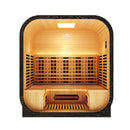 Peak Saunas El Capitan 4-Person Outdoor Full Spectrum Infrared Sauna with XL Medical-Grade Red Light Therapy and Smart WiFi App Control
