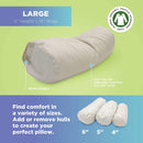 Neck Roll Pillow - Buckwheat or Millet hulls, Organic WheatDreamz
