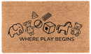 Where Play Begins Coir Mat