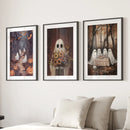 Charming and Spooky Art for Fall Season Poster by Wall Art Set