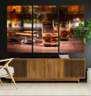 Whiskey Cuban Cigars Canvas Print