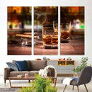 Whiskey Cuban Cigars Canvas Print