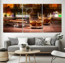 Whiskey Cuban Cigars Canvas Print