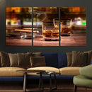 Whiskey Cuban Cigars Canvas Print