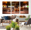 Whiskey Cuban Cigars Canvas Print