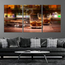 Whiskey Cuban Cigars Canvas Print
