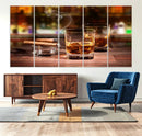 Whiskey Cuban Cigars Canvas Print
