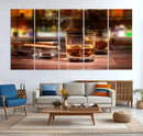 Whiskey Cuban Cigars Canvas Print