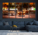 Whiskey Cuban Cigars Canvas Print