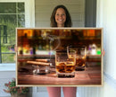 Whiskey Cuban Cigars Canvas Print