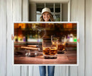 Whiskey Cuban Cigars Canvas Print