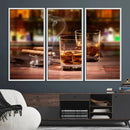 Whiskey Cuban Cigars Canvas Print