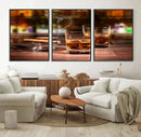 Whiskey Cuban Cigars Canvas Print