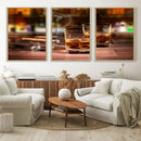 Whiskey Cuban Cigars Canvas Print
