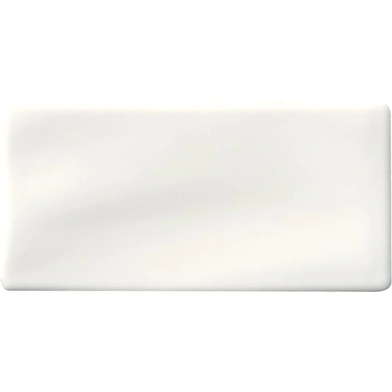 MSI Whisper White Glazed Handcrafted Polished Ceramic Subway Tile 3"x6"