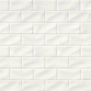 MSI Whisper White Glazed Handcrafted Polished Ceramic Subway Tile 3"x6"
