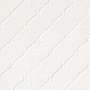 MSI Whisper White Arabesque Polished Ceramic Mosaic Wall Tile 10.83"x15.5"